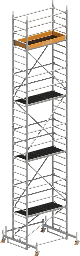 Fahrgerüst, 0,75 x 1,8 m AH=9,26 m, Layher, 3207