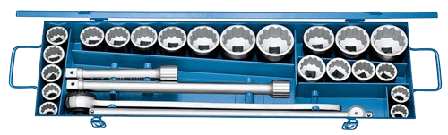 Stecknuss-Satz SW 7/8 - 2", 3/4" Vierkant