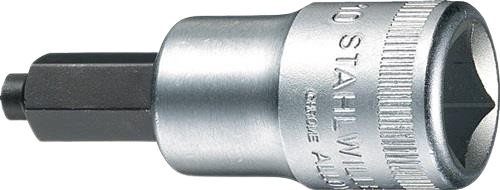 Innensechskant Stecknuss, 10 mm, 1/2" Vierkant, mit Zapfen