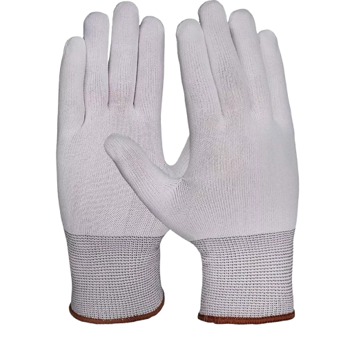 Strickhandschuhe, Nylon/BW weiß, Strickbund Gr.9