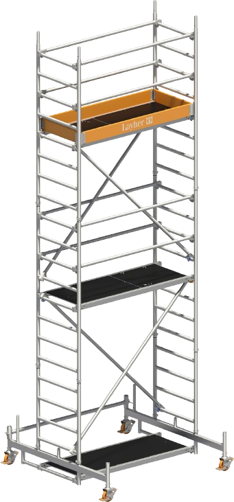 Fahrgerüst, 0,75 x 1,8 m AH=6,3 m, Layher, 3204