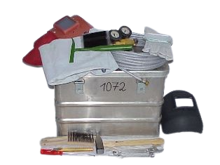 Werkzeugkiste mit Inhalt, Schweißer, Bi WIG1