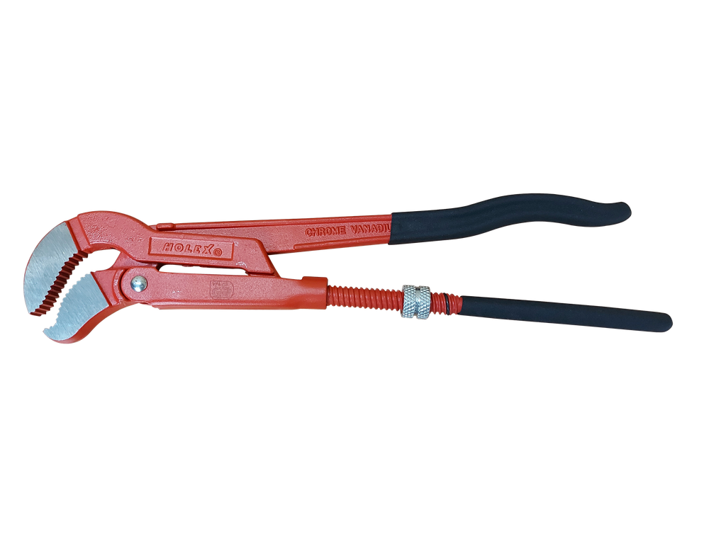 Eckrohrzange mit S-förmigem Maul, bis 1 1/2", für Reinraum