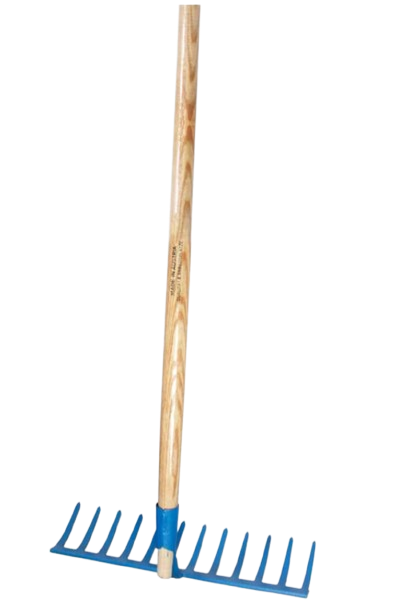 Schotterrechen mit Stiel, 390 mm, 12-zinkig