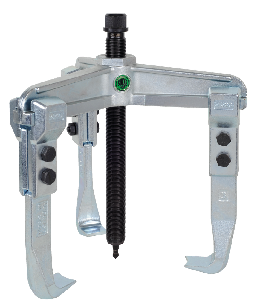 Abzieher, 3-armig, Spannweite 250 mm/-tiefe 200 mm, 10 t, KUKKO, 30-3