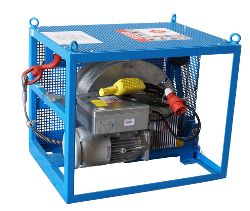 [311311/0002] Seilwinde, 400 V, 1,5 t, Tirak, X 1530, mit Seil ( Ø 10 mm), mit Wickler