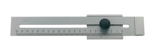 [382011/0002] Präzisions-Streichmaß, 200 mm, mit Feststellschraube und gelaserter mm-Teilung