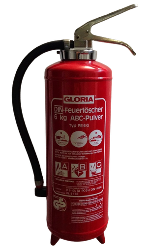 [371210/0001] Feuerlöscher, Inhalt: 6 kg, Pulver, Brandklasse ABC - EN 3