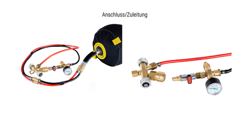 [321695/0033] Gas/Luftschlauch, 10M, komplett für Formiersystem Purge Star, aufblasbar