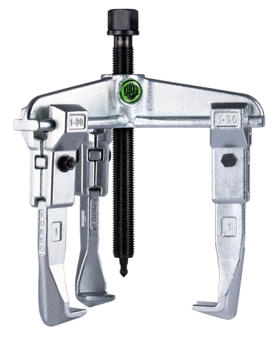 [381910/0008] Abzieher, 3-armig, Spannweite 130 mm/-tiefe 100 mm, 6 t, KUKKO, 30-10