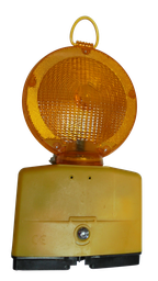 [371710/0016] Baustellenwarnleuchte, gelb, 12 V, mit Dämmerungsautomatik, ohne Batterien
