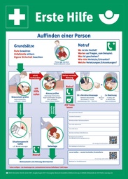 [119911/0009] Schild PVC "Anleitung zur Ersten Hilfe"