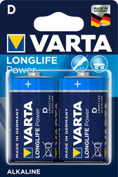[111710/0025] Batterie; 1,5 V; Alkali-Mangan; Varta Longlife Power D Blister 4920