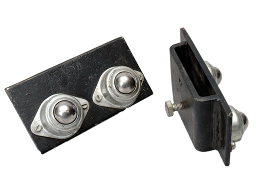 [372012/0006] Kugelrollen Edelstahl aufsteckbar (Satz) 450 kg, BTH 300SS