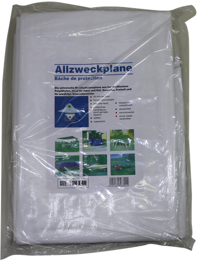 [371512/0006] Plane Kunststoff,  150g/m² 3x4m