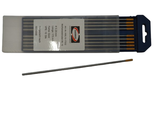 [329912/0019] Wolframelektrode WL 15 3,2x175mm, gold