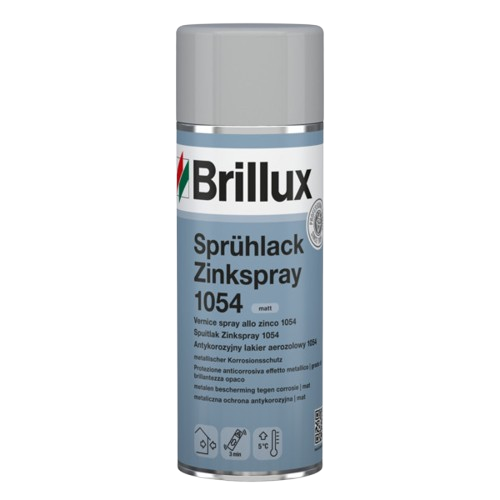 [111312/0014] Sprühlack grau; 400 ml; schnell trocknend; Brillux Zinkspray 1054