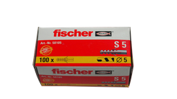 [111112/0024] Fischer Dübel Nylon S5, 100 Stück