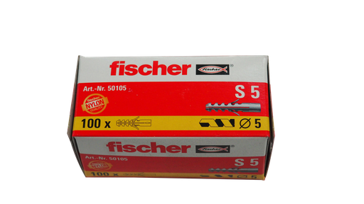 [111112/0024] Fischer Dübel Nylon S5, 100 Stück