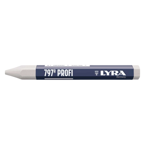 [111210/0010] Förster- und Signierkreide; weiß; 120 x 12 mm; 1 Stück; Lyra PROFI 4870 (797)