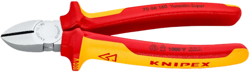 [381118/0004] Seitenschneider, 180mm, VDE isoliert, KNIPEX
