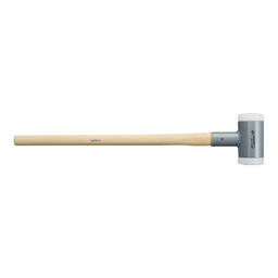 [381011/0010] Vorschlaghammer, Nylon weiß, Ø 100 mm, 7 kg, rückschlagfrei
