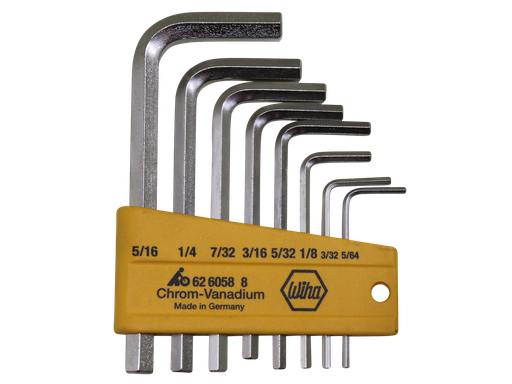 [381410/0053] Innensechskantschlüssel-Satz  5/64"-5/16"