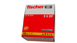 [111112/0025] Fischer Dübel Nylon S6, 200 Stück