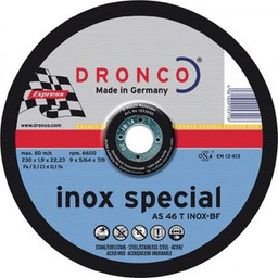 [351310/0082] Trennscheibe INOX 180x1,6x22,2mm AS 46 T Dronco
