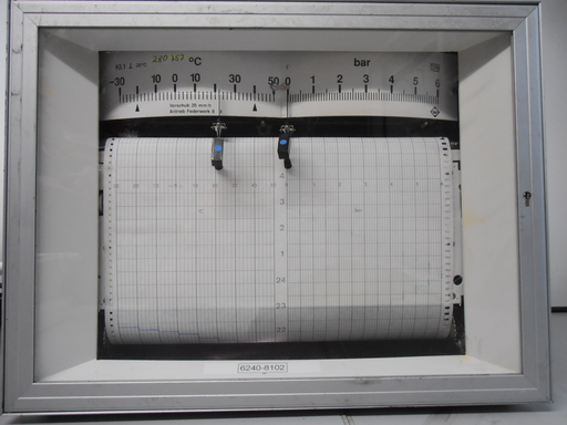 [361010/0057] Bandschreiber, Druck und Temperatur, bis 6 bar / -30 °C bis +50 °C