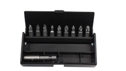 [381811/0004] Bits Box 1/4" 10tlg. Kreutz Flach + Halt