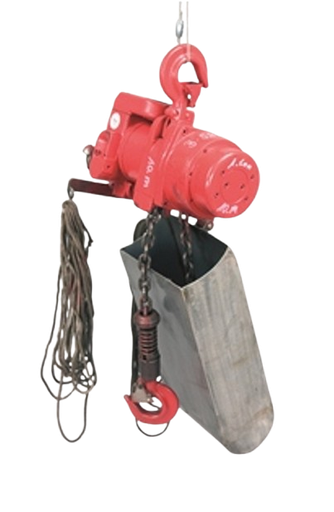 [311020/0006] Kettenzug, Druckluft, 3 t, Hub: 20 m, RED ROOSTER