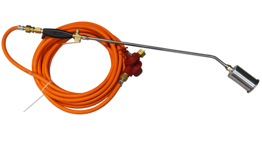 [322312/0017] Propan-Brennergarnitur, 10 m, IBEDA, (Leckgasausführung), Verbindungsrohr 600 mm