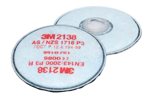 [101110/0024] Partikelfilter mit Aktivkohle, 3M, 2138 P3R, zu Serien 6000, 7000, 7500