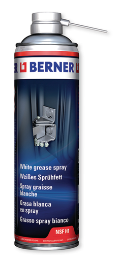 [111415/0020] Weißes Sprühfett; 400 ml; korrosionssicher; temperaturstabil; Berner NSF