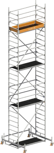 [371315/0014] Fahrgerüst, 0,75 x 1,8 m AH=8,26 m, Layher, 3206