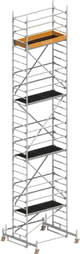 [371315/0015] Fahrgerüst, 0,75 x 1,8 m AH=9,26 m, Layher, 3207