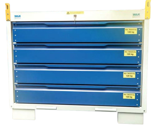 [387015/0040] Schubladenbox "GITTY" mit 4 Schubladen, ohne Inhalt