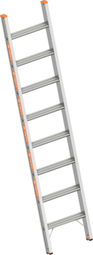 [371412/0031] Stufen-Anlegeleiter, 2,15 m / 8 Stufen, mit Querfuß