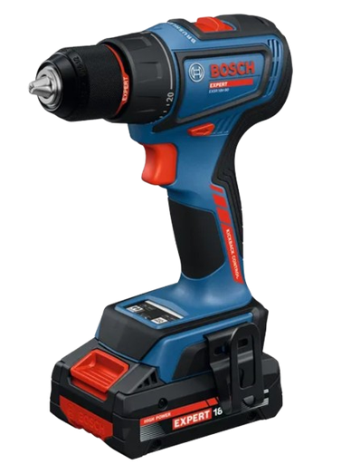 [351010/0041] Bohrschrauber, bis 13 mm, Akku 18 V, 4 Ah, 65 Nm, Bosch, EXSR18V-90