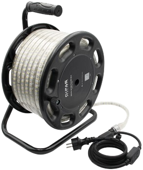 [341612/0046] Lichtband auf Leitungsroller FlexLED 230V, 25m
