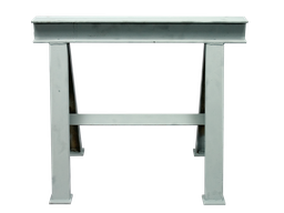 [372011/0011] Montagebock, h= 800 mm, max. 4 t, schwere Bauart