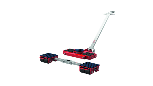 [371910/0023] Transportfahrwerk, h= 110 mm, im Satz 12 t, GKS, 1x lenkbar/1x starr
